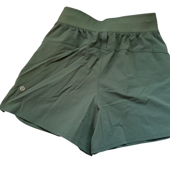 Lululemon Womens Green Athletic Shorts Size 2 Recycled Nylon/Elastane - Picture 4 of 9